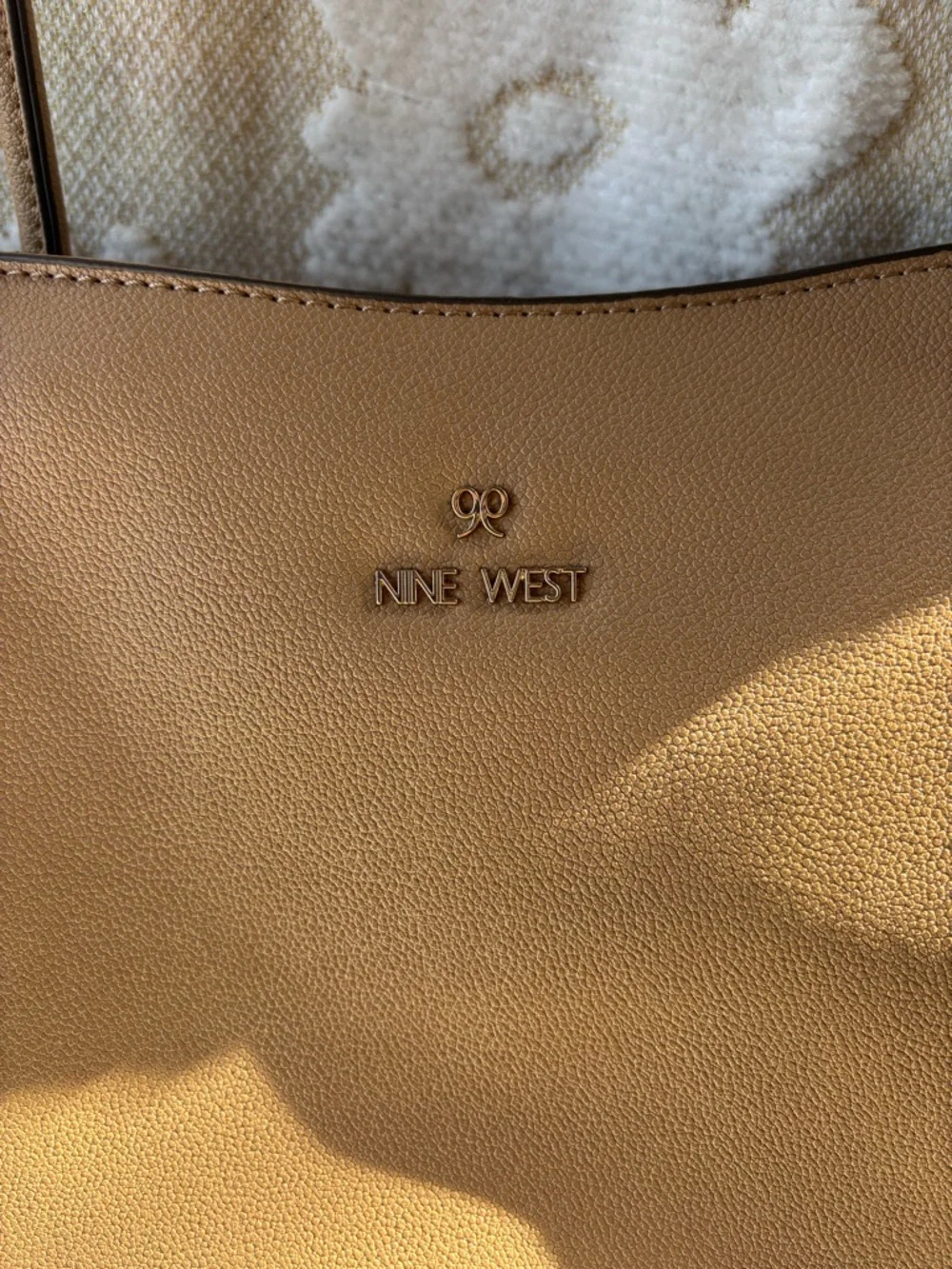 Nine West Camel/Tan Shoulder Tote - Picture 2 of 11